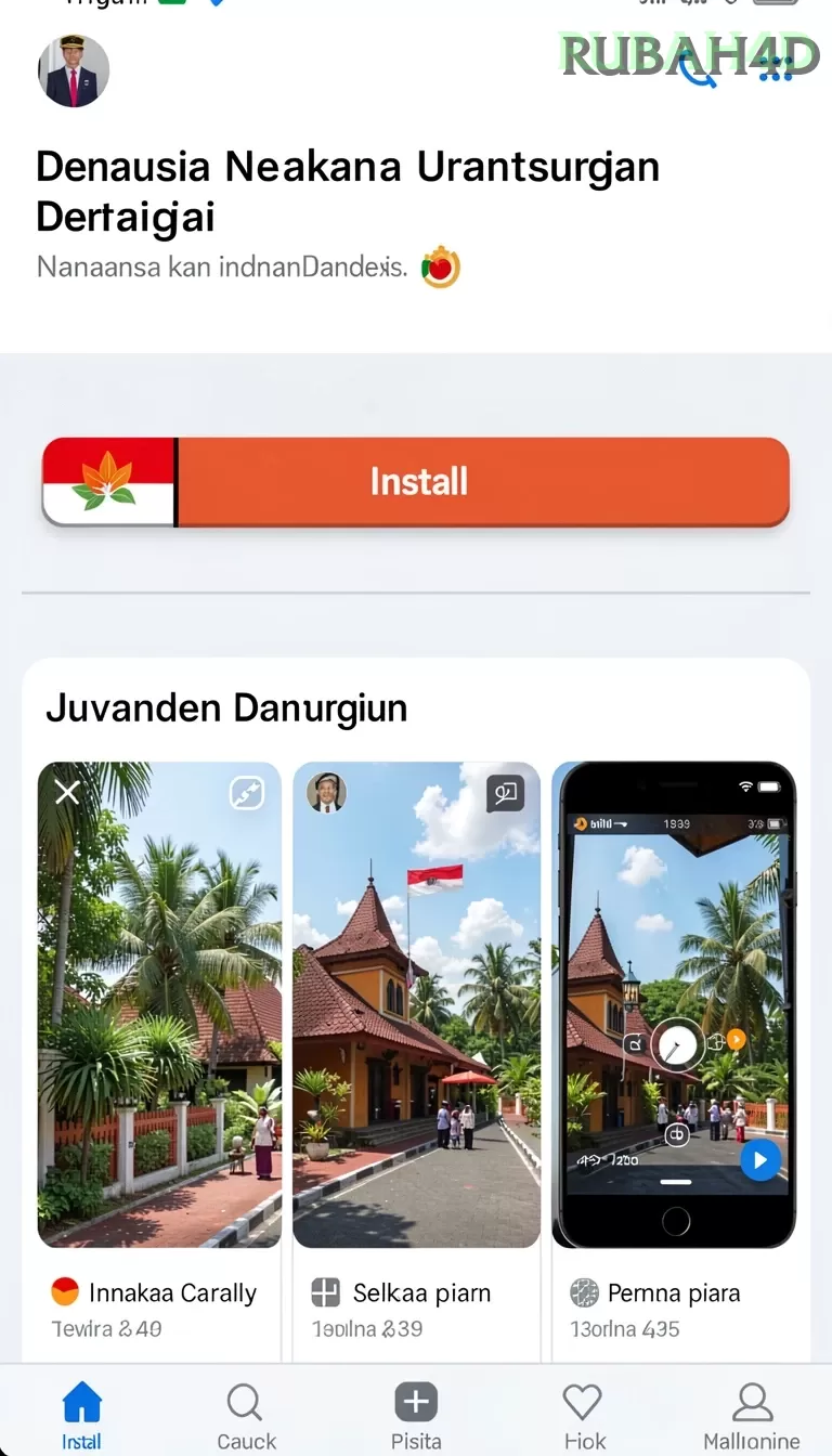 Cuplikan layar DEWATOGEL — halaman utama