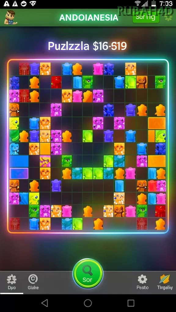 Cuplikan layar G9VIP — menu navigasi
